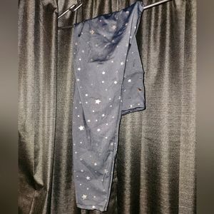 Black and Silver Star Leggings